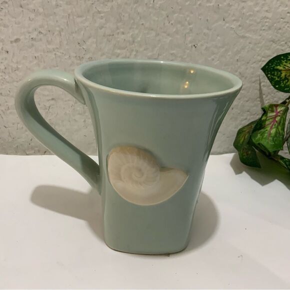 Shell Embossed 3D Starfish Coffee Mug Tea Cup Home Studio Shoreline Collection - Picture 8 of 8
